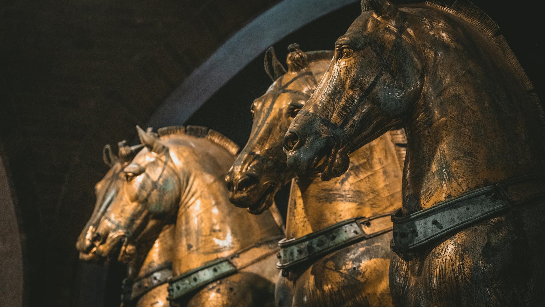 Bronze Renaissance sculpture at the Bargello Museum in Florence Italy
