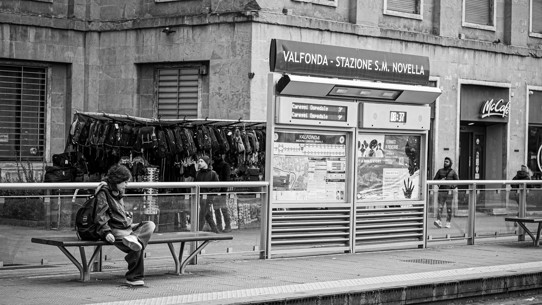 Santa Maria Novella train station in Florence Italy