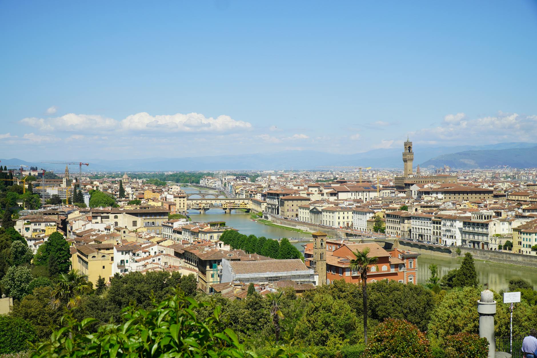 View from Piazzale Michelangelo overlooking Florence at golden hour